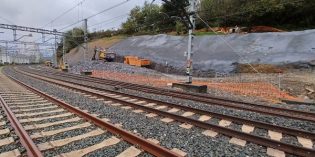 Adif avanza en las obras para la ampliación de la longitud útil de las vías en la estación de Lezo/Errentería