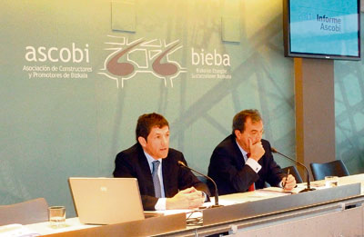 La licitación de obra pública aumentó un 9% en Bizkaia en 2011, según Ascobi