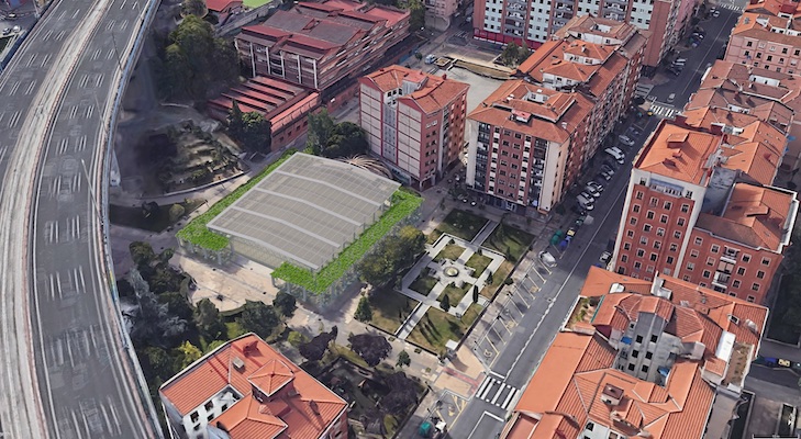 Bilbao instalará una gran cubierta en la Plaza de Rekalde