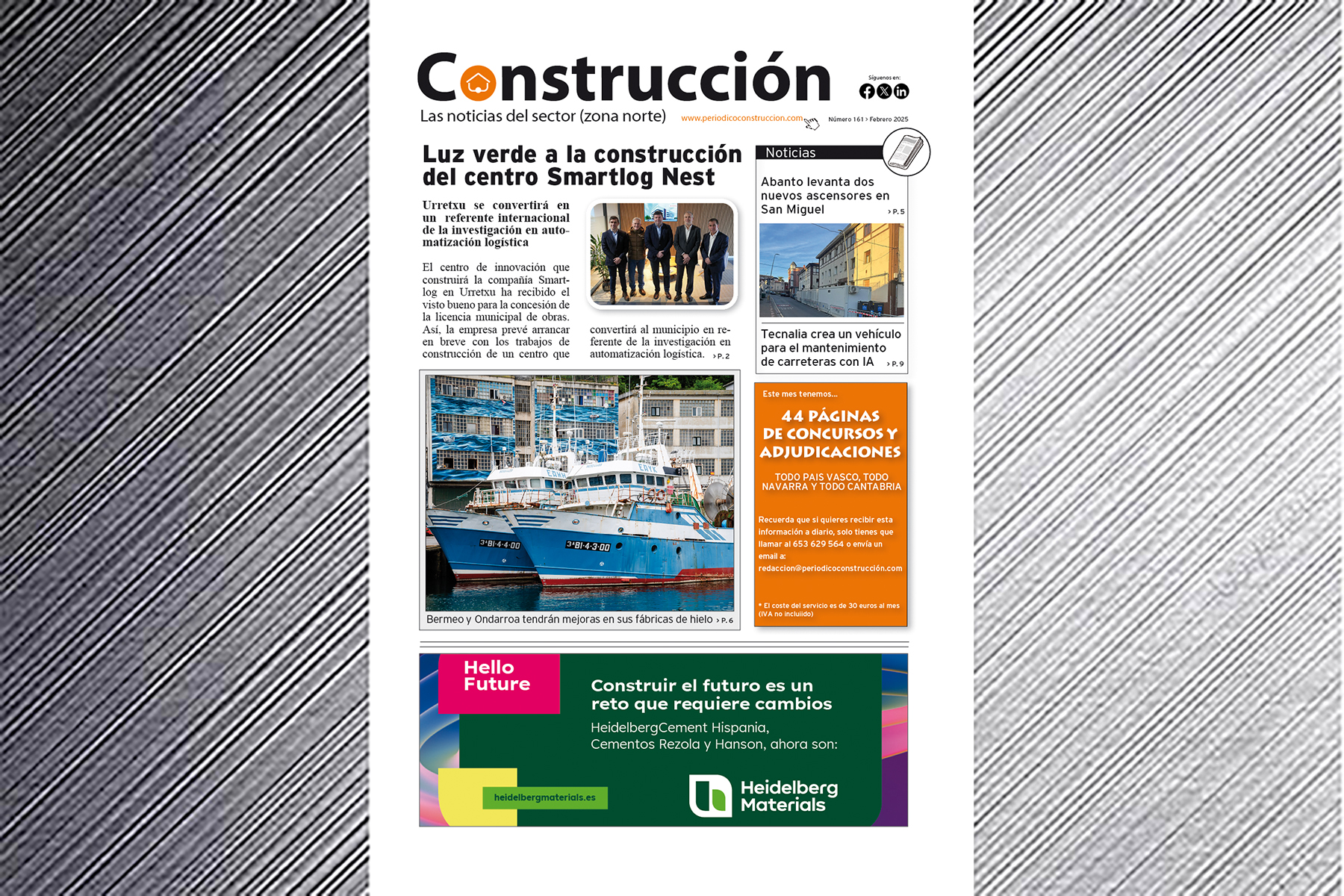 Ya ha salido el número de febrero del Periódico Construcción