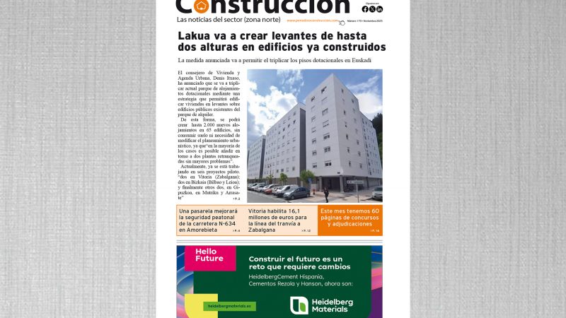 Ya ha salido el número de noviembre del Periódico Construcción