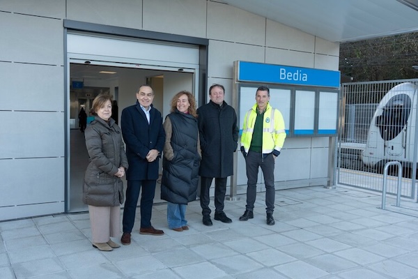 Se pone en funcionamiento la nueva estación de tren de Bedia