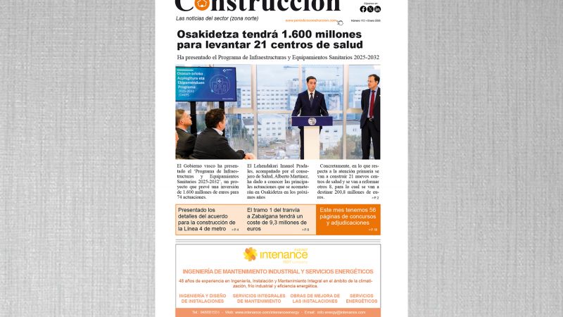 Ya ha salido el número de enero del Periódico Construcción