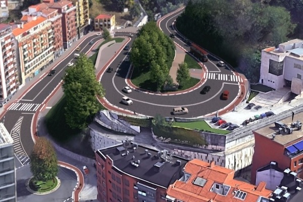 Bilbao estrena el bidegorri entre la plaza Ernesto Erkoreka y Músico Guridi