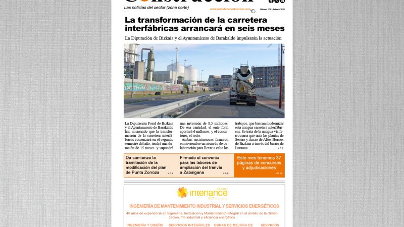 Ya ha salido el número de febrero del Periódico Construcción
