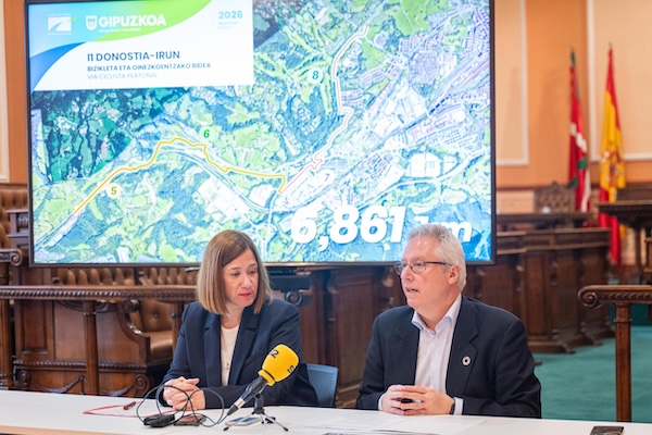 El bidegorri entre Irun y Gaintxurizketa comenzará a mediados de año