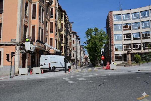 Sestao arranca el asfaltado de Alameda Las Llanas