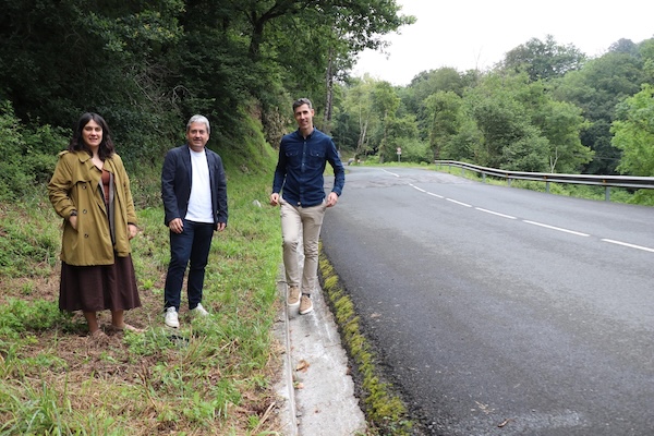 Gipuzkoa acometerá en breve la estabilización de la carretera de Azkarate
