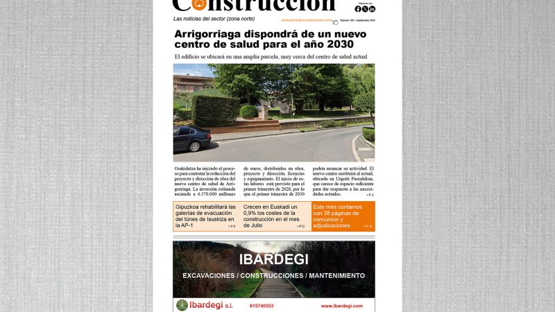 Ya ha salido el número de septiembre del Periódico Construcción