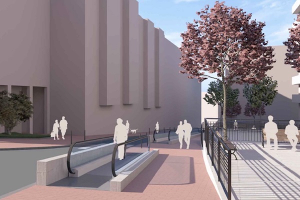 Las obras de las tres nuevas rampas mecánicas de la calle Bizkaia, en Rontegi, ya han comenzado